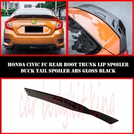HONDA CIVIC FC FK7 2015-2021 YOFER BIG SPOILER DUCK TAIL REAR BOOT SPOILER ABS SKIRT LIP BODYKIT
