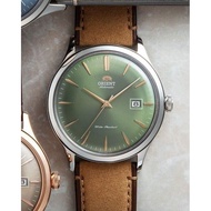 Orient RA-AC0P01E10B Bambino V4 Brown Leather Green Dial Automatic Men's Watch