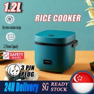SG In Stock 1.2L Rice Cooker Mini Electric Cooker Non-Stick Multi-Functional Electric Rice Cooker Steamer Hot pot