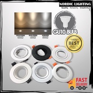 Nordic Lighting Eyeball GU10 Lamp Holder Casing Bundle Spotlight Case Downlight Indoor Black/White Lampu (EB BUNDLE)