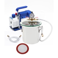 New & Original  2 Gallon Vacuum Chamber with Pump Degassing Chamber Kit with 3CFM Vacuum Pump