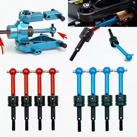 Metal CVD Universal Drive Shaft Set for Tamiya 53792 TT-01 TT-01D TT-02 TA04 TA05 1/10 RC Car Front 