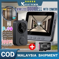 Wireless Door Bell With Camera Video Loceng Rumah Tanpa Wayar Elektrik Calling System Smart Doorbell
