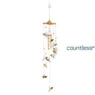 Angel Wind Chimes Bells Pendant Aluminium Alloy 5 Tubes Hanging for Yard Garden [countless.my]