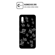 Samsung A02, A02s, A03, A03s, A03 Core case with hahaha printed - Code XD82.