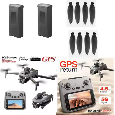K19MAX Drone Blades 3.7V 2200MAH Battery For K19 Screen Drone Battery Blades K19 MAX Dron Battery Pa