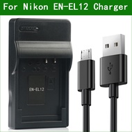 EN-EL12 EN EL12 MH-65 Digital Camera Micro USB Charger For Nikon COOLPIX S9300 S9400 S9500 S9900 A90