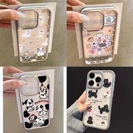 Cartoon Dalmatian Samsung S25+S24+S23 S22 S21+FE Ultra A55 A16 A54 Electroplating Frame Phone Case P