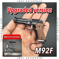 [Ready] METAL MINI TOY 92F GUN PISTOL KEYCHAIN CANNOT SHOOT M92F BERETTA John Wick PUBG