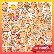 Cute Stickers 50pcs Cute Capybara Stickers DIY Scrapbook Stickers