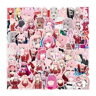 100 Sheets DARLING in the FRANXX Stickers National Team 02 Wife ipad Waterproof Luggage Stickers
