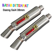 Knalpot Samlong Daeng Sai4 Silincer inlet 38mm Beat New Scoopy Mio Vario
