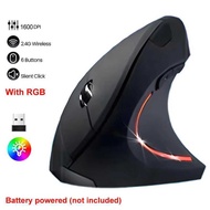 Vertical Mouse 2.4G Wireless Ergonomic Right Hand Silent Mouse for PC Laptop Desktop Macbook