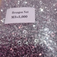 3MM NUT 3MM NUT CONTENTS 250 PCS - HEXAGON NUT M3 - 5MM KEY NUT
