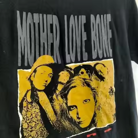 Hot Mother Love Bone Album T Shirt Reprinted Cotton Unisex