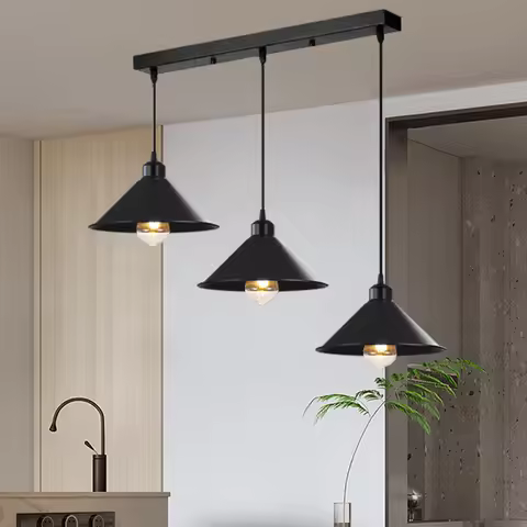 Modern minimalist retro industrial style E27 chandelier restaurant bar counter kitchen coffee shop c