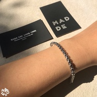 H-square bracelet / stainless steel chain bracelet