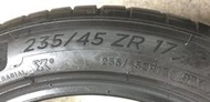 【優質輪胎】米其林PS4_235/45/17_兩條17年六成新(胎紋約4.2mm_235-45-17)三重區