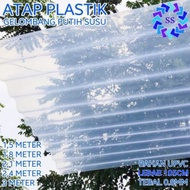 ATAP ASBES / GELOMBANG PLASTIK PUTIH SUSU TEBAL (PET 08)