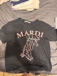 Mardi Mercredi 黑色短袖上衣