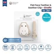 Matchstick monkey Flat Face Teether & Soother Clip - Baby Teether