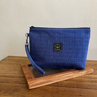 日本先染布 / 先染雙層包 / 藍色點點