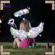 White Fairy Wings Cosplay/3in1 Angel Costume Set Angel Wings Angel Wings/Halloween Costume/ Luminous