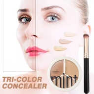 Tri-color Concealer Palette Of Covers Dark Circles Face Face Lasting Makeup Cosmetics B0a0