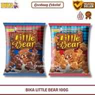 Bika Little Bear 100g Panda-Shaped Chocolate Biscuit Bika Little Bear Milk Biscuit