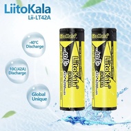 LiitoKala Original Battery Lii-LT42A 3.7V 4200mAh 21700 Battery 42A Power 10C Discharge Ternary Lith