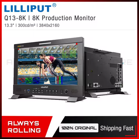 LILLIPUT Q13-8K 13.3 inch 8K 300nits 12G-SDI 3840×2160 studio production monitor 3D-LUT HDR Remote C