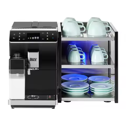 Italian Professional Automatic Expresso Commercial Espresso Coffee Machine with Grinder Milk Frother