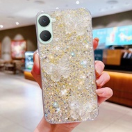 KONSMART Sparkly 3D Crystal Butterfly Phone Case for VIVO Y28S 5G Y18 Y18S Y03 Y03T Y17S Y27S Y27 Y3