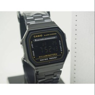 Iron Clock A168 All Black