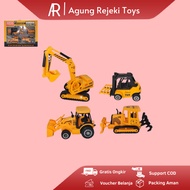 Children's Construction Car Toy Set 4 In 1 Diecast Metal Construction F4 Forklift 341-C