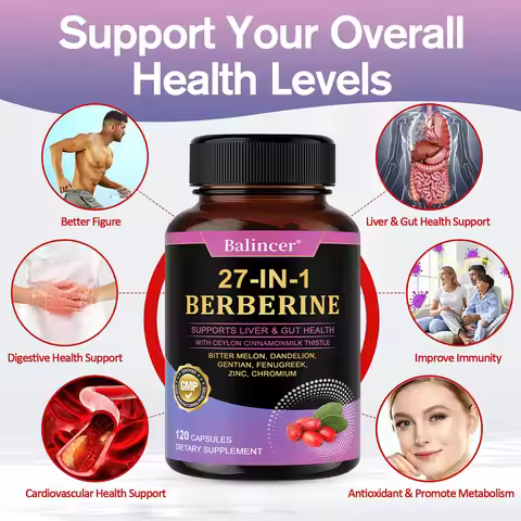 Berberine Dietary Supplement - with Ceylon Cinnamon,Metabolism, Healthy Weight Management, Circulato