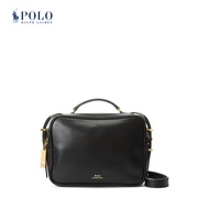 Polo Ralph Lauren Women Polo ID Calfskin Crossbody Camera Bag (Black)