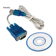 livecity|  Usb to Rs232 Cable 9-pin Db 9 Converter Usb to Rs232 Adapter Cable Male to Male Usb 2.0 t
