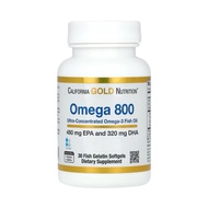 CaliforniaGoldNutrition,Omega 800 Fish Oil,480 EPA / 320 DHA,1000 mg,30 Fish Gelatin Softgels,Best b