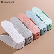 [DMT] Adjustable Storage Double Thickened Shoe Rack Layered Shoe Tray Household Space-saving Shoe Or