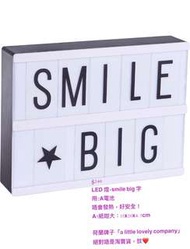 $240 LED lighting 燈 + smile big 字眼 字句 字母燈箱