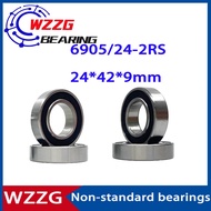 2PCS   Non-standard thin-wall bearing 69/42 61905-24 6905/24-2RS 24*42*9mm