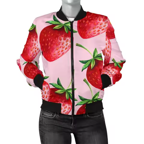 3d Print Lemon Strawberry Fruits Series Pattern Zipper Jackets Men Women Autumn Sweatshirt Kids Casu