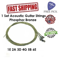 1 Set Phosphor Bronze Replacement  Acoustic/Kapok Guitar String Musical Instrument Accessories