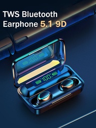 ecouteur bluetooth sans fil TWS 5.1 Bluetooth Earphones Charging Box Wireless Headphone 9D Stereo Sp
