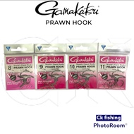 GAMAKATSU PRAWN HOOK Size #8 to #11 Mata Kail Udang Galah / Chemically Sharpened High Carbon Prawn H