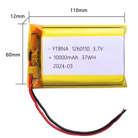 3.7V 10000mAh 1260110 Polymer Lithium Battery for Power Bank DIY GPS Real Capacity Large Capacity Li