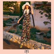 [asv ss22] Jane Bird of paradise Pants กางเกงผู้หญิง ขายาว แต่งคาดเข็มขัด ผ้าลายดอกไม้