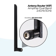 CDSENET WiFi Router Antenna Amplifier Dual Band 2.4GHz 5GHz 6dBi RP-SMA