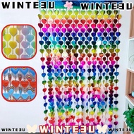 WINTE3U Party Door Curtain, 1x2m Shimmer Love Wall Backdrop, Wedding Decor Glitter Fringe Birthday D